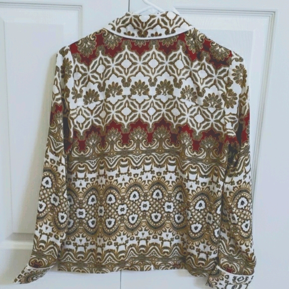 NWT The Limited Satin Pajama Collar Shirt - Picture 3 of 4